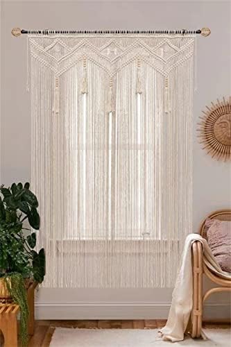 GCOVELIS Boho Macrame Wall Hanging 52x72 Inch Curtain