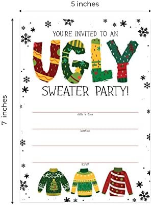 Canopy Street Ugly Sweater Party Invitations 5x7