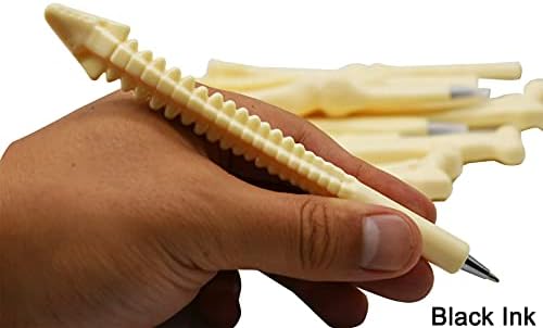 Maydahui 25 PCS Bone Shaped Ballpoint Pens for Halloween and Creative Use
