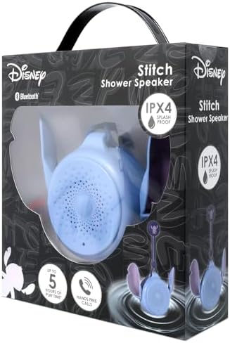 Disney Lilo and Stitch Bluetooth Shower Speaker with Suction Cup - IPX4 Water Resistant