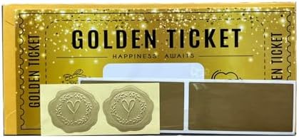 Golden Ticket Scratch Card Personalized Gift Set