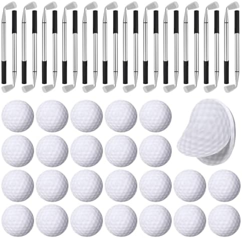 Golf Party Favors Set 48 Pcs Golf Ball Pens and Sticky Notes
