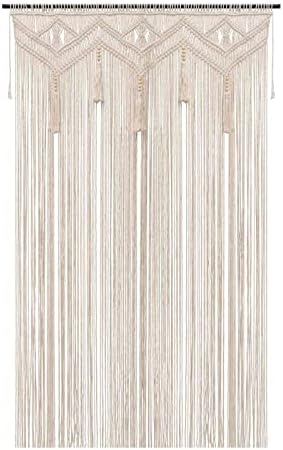 GCOVELIS Boho Macrame Wall Hanging 52x72 Inch Curtain
