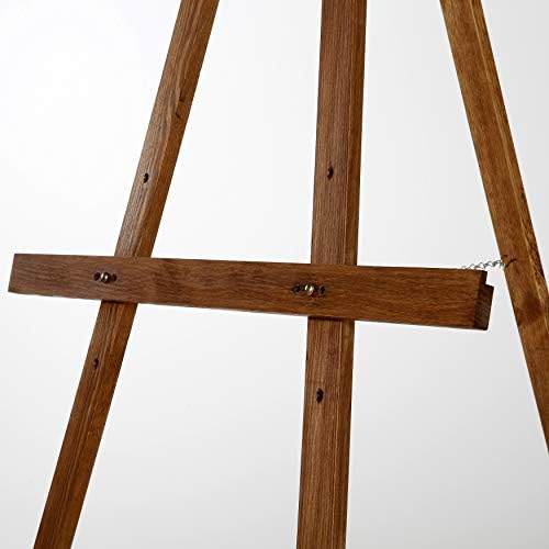Dark Wood Rustic Art Easel Adjustable Height Stand