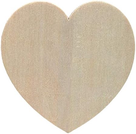 Creative Hobbies Unfinished Wood Heart Cutouts 35 Inch Wide 12 Pack