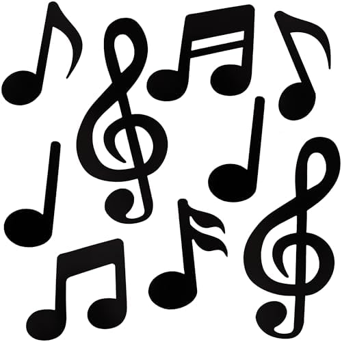 Vuzvuv 60 Pcs Music Notes Cutouts for Party Decor