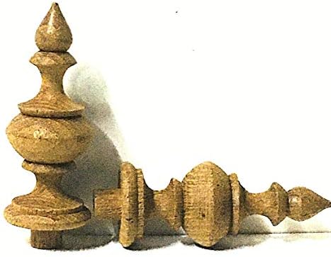 Sittikatechai Wooden Finial for Wall Clocks 1 Inch Diameter 2 Pcs
