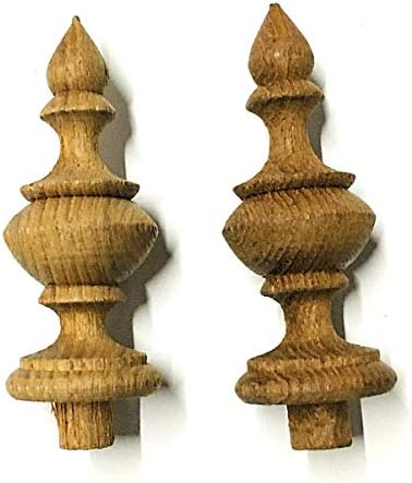 Sittikatechai Wooden Finial for Wall Clocks 1 Inch Diameter 2 Pcs