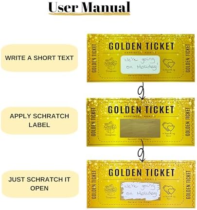 Golden Ticket Scratch Card Personalized Gift Set