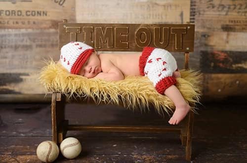 Newborn Baby Baseball Hat and Shorts Set for Photo Shoots