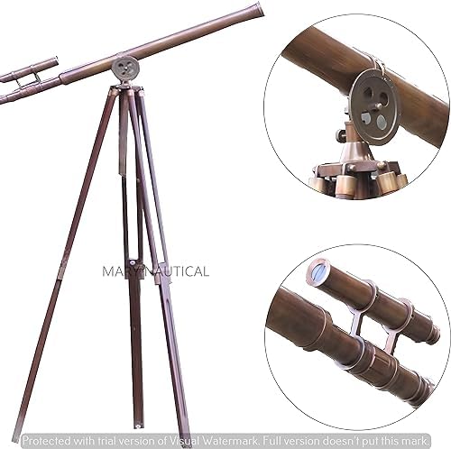 Mary Nautical US Navy Griffith Antique Adjustable Telescope Stand