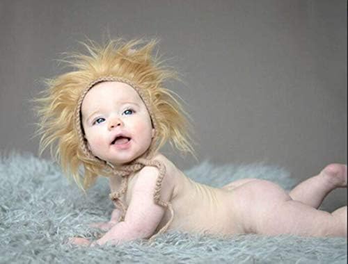 Coberllus Newborn Lion Hat Baby Photo Prop Set