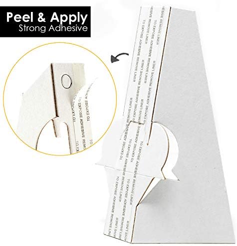 Lineco Adhesive Easel Back Stand Double Wing 5 Inch Pack of 25 White