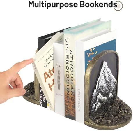 Zgylin Snow Mountain Vintage Bookends