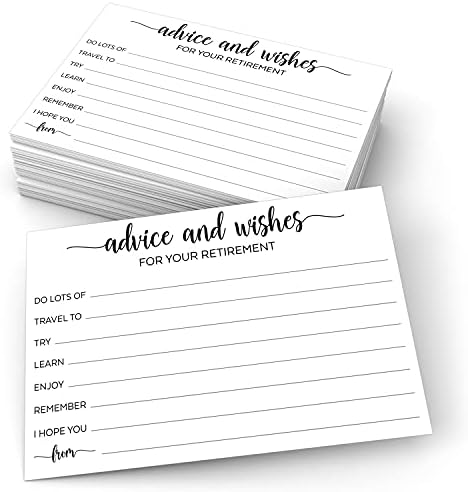 321Done Retirement Party Cards 4x6 White Set of 50