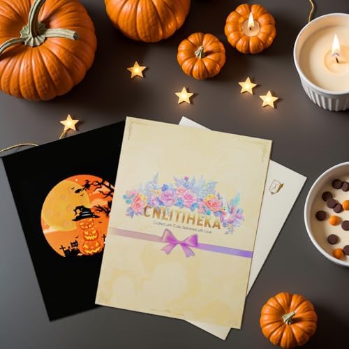 Spook Pumpkin Halloween Pop Up Greeting Cards with Envelope