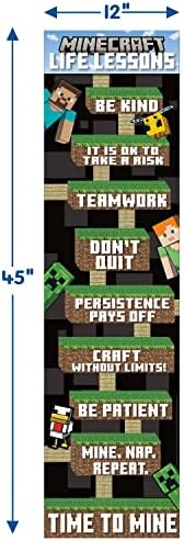 Eureka Minecraft Life Lessons Vertical Classroom Banner