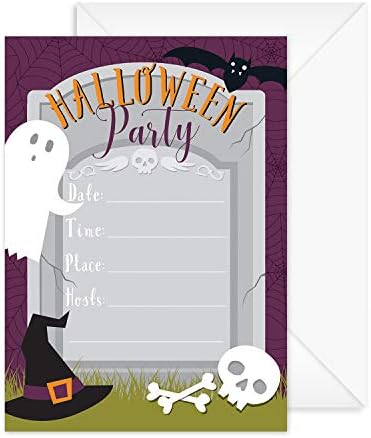 Canopy Street Halloween Party Invites 5x7