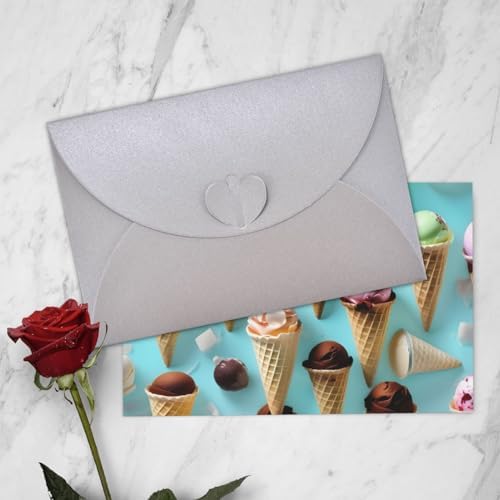 Ice Cream Cones Greeting Card for Birthday Wedding Party