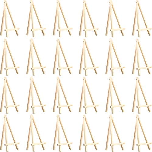 24 Pack Mini Wood Display Easel 8 Inch
