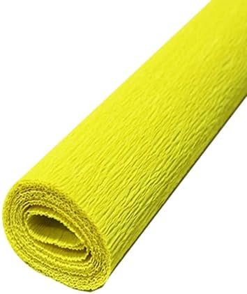 Yellow Crepe Paper Streamers 1 Roll Party Decor