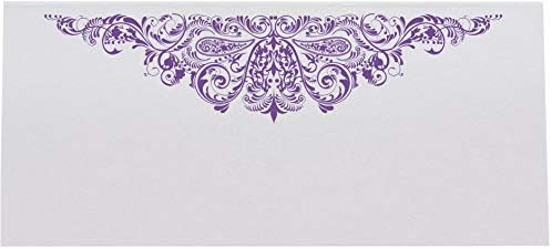 Paisley Place Cards Purple Set of 60 Laser Inkjet Printers