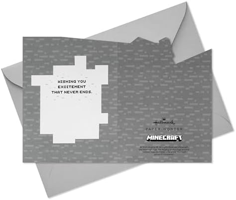 Hallmark Minecraft Pop-Up Card for Kids and Gamers