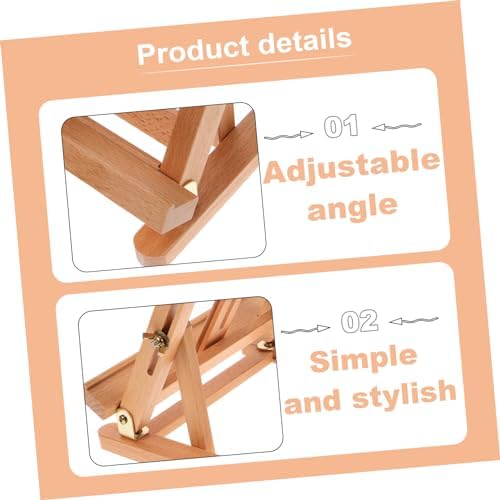 Lightweight Solid Wood Easel for Art Display and Sketching