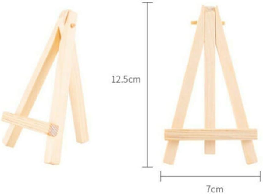 10 Pack Mini Wood Display Easels for Art Wedding and Party Use