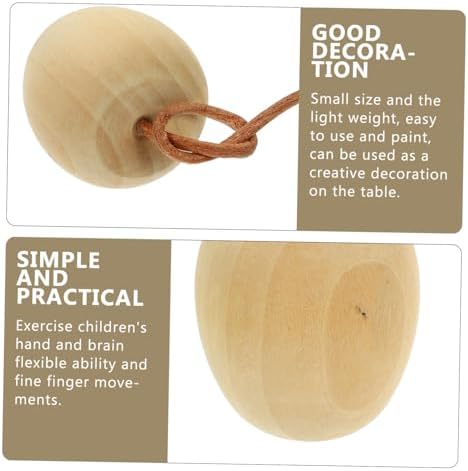 4pcs Unpainted Wooden Fruit DIY Decor Crafts