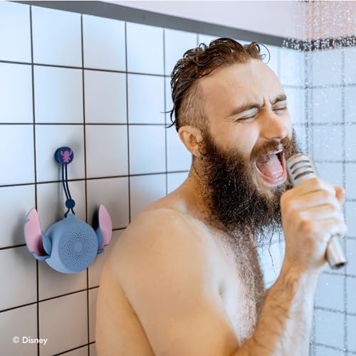 Disney Lilo and Stitch Bluetooth Shower Speaker with Suction Cup - IPX4 Water Resistant