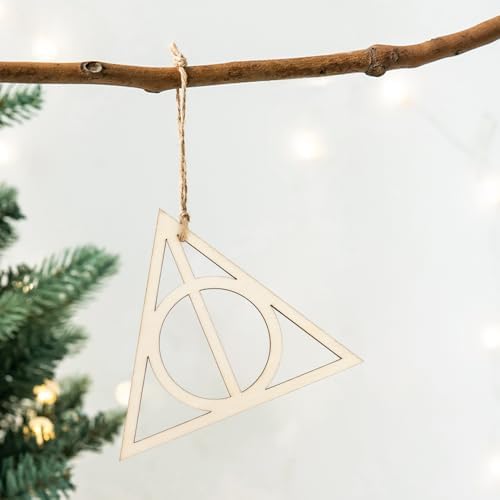 30 Pack 4 Inch Unfinished Wood Deathly Hallow Cutouts