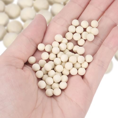 Uxcell 100pcs Round Wood Balls 14 Inch Diameter Unfinished Solid Craft Spheres