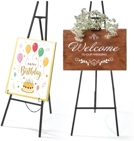 1 Pcs Black 50 Inch Adjustable Easel Stand
