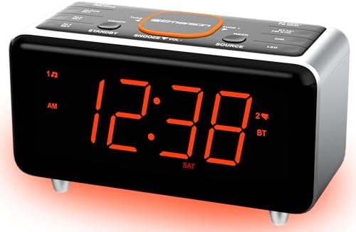 Emerson CKS1521 SmartSet Bluetooth Alarm Clock Radio