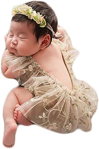 Zeroest Baby Photography Props Lace Hats Outfit Newborn Photo Shoot Infant Costume
