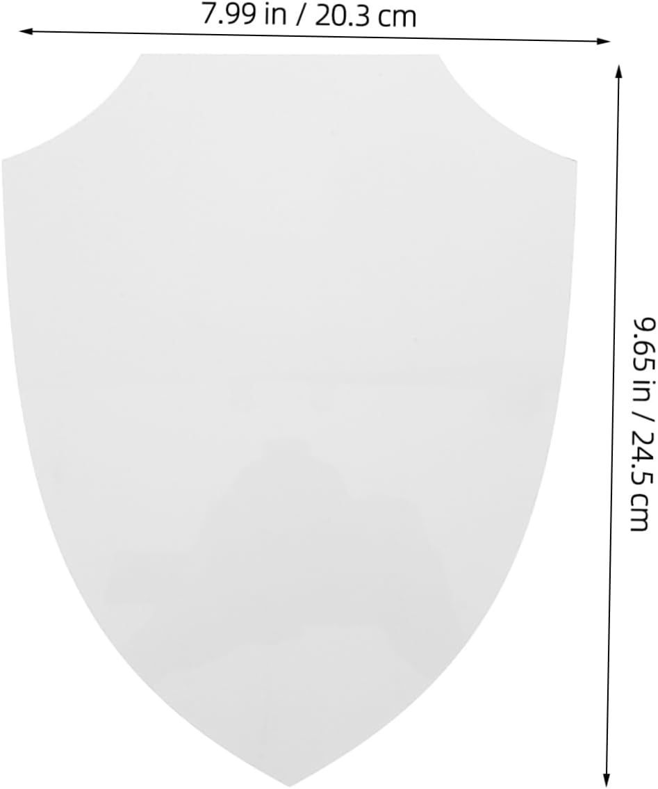 Ciieeo 2pcs Unfinished Shield Photo Frame for Sublimation Crafting