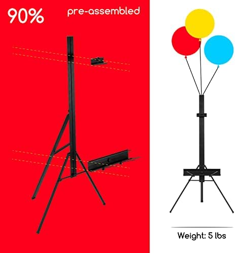 MEEDEN Aluminum Art Easel for Painting Portable and Sturdy