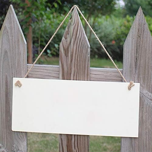 JANOU 3pcs Unfinished Wood Sign Blank DIY Hanging Decor