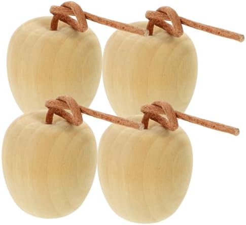 ABOOFAN 4pcs Unpainted Wood Fruit Decor DIY Kit