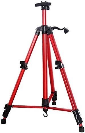 Red Metal Sketch Frame Triangle Drawing Easel