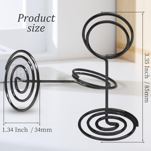 24 Pcs 335 Inch Black Table Number Holders for Wedding Party