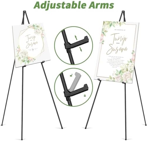 PUJIANG 3 Pack Floor Easel Stand for Display and Painting