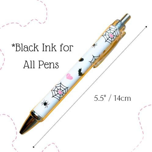 10 Halloween Pens Cute Fun Spooky Gel Pens Set
