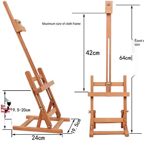 Artist Wooden Table Adjustable Easel Stand