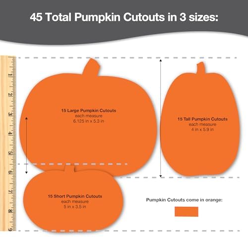 139 Halloween Ghosts Pumpkins Bats Punch Out Paper Cutouts 2-Sided