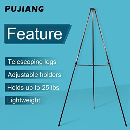 PUJIANG 63 Inch Adjustable Heavy Duty Easel Stand