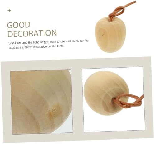 4pcs Unpainted Wooden Fruit DIY Decor Crafts