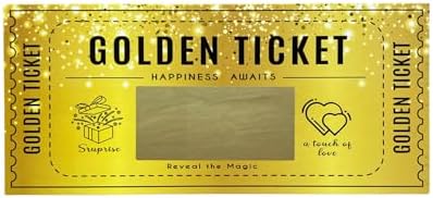 Golden Ticket Scratch Card Personalized Gift Set
