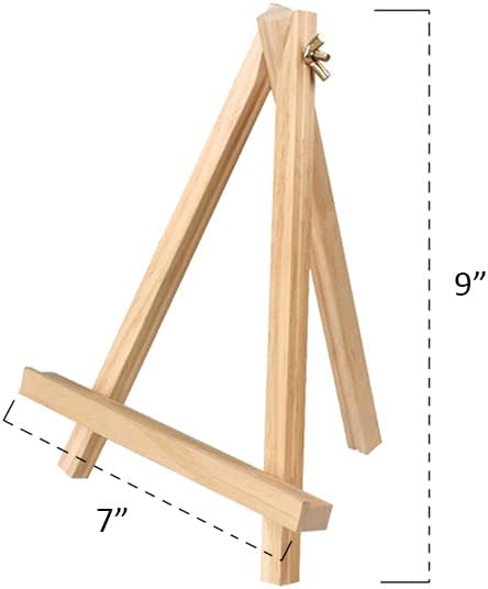 Tosnail 12 Pack 9 Inch Wooden Art Easel Stand